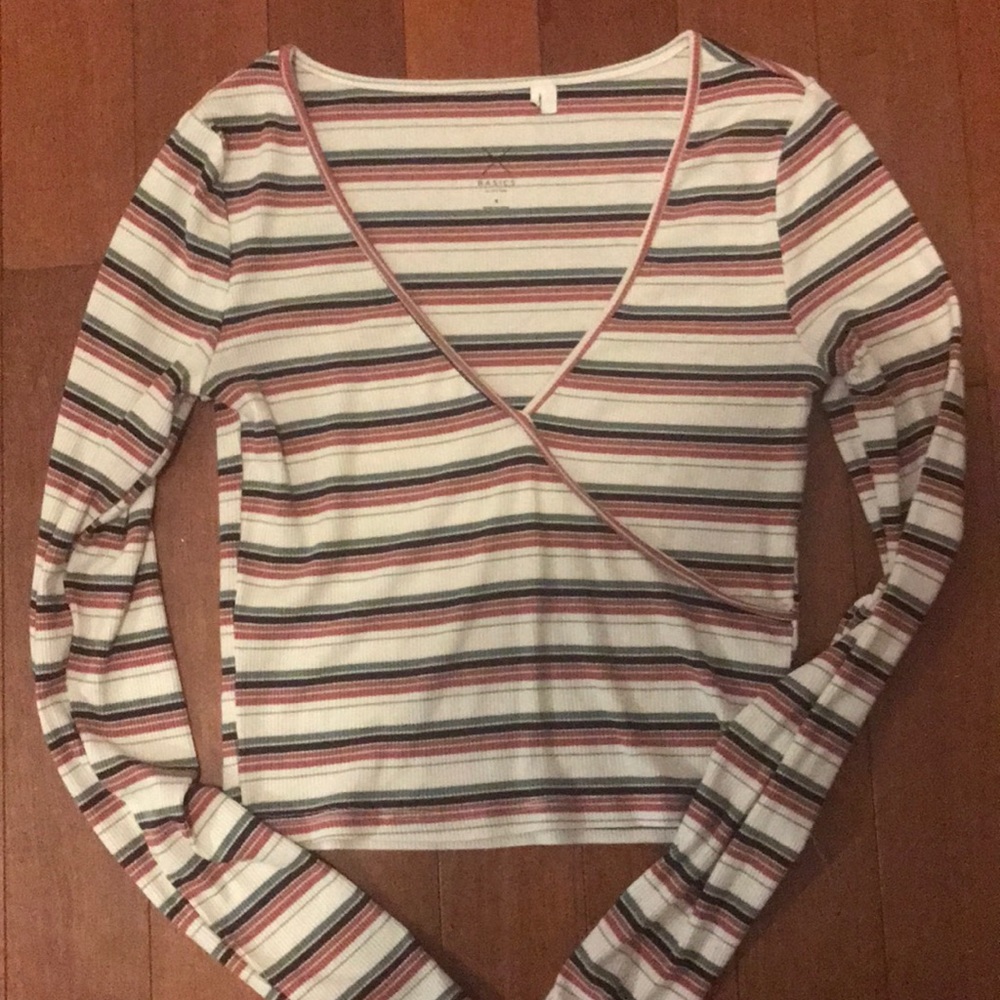 Pacsun striped crop top